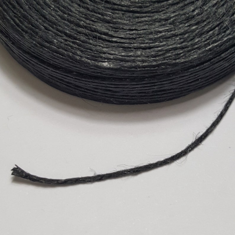 Waxed Linen Thread 4 Ply 0.8mm 50 Yards Select Black Etsy Australia