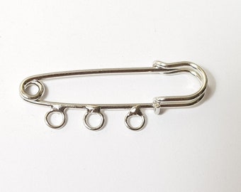 38mm 3 Ring Kilt Pins Blanks - 4 Pieces