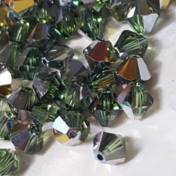 Scegli 100 pezzi di perline di cristallo bicono sfaccettate Preciosa originali da 6 mm compatibili con Swarovski Crystal 5301/5328 per la creazione di ciondoli per gioielli fai da te. - Italia