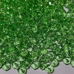 Perline Heishi in vetro sfaccettato da 6 x 3 mm, 50 pezzi - Scegli tra 6 colori