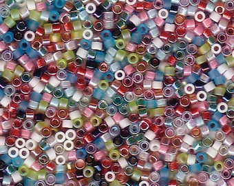 11/0 Miyuki Delica Spring Flowers Mix Seed Beads, 10 Grams
