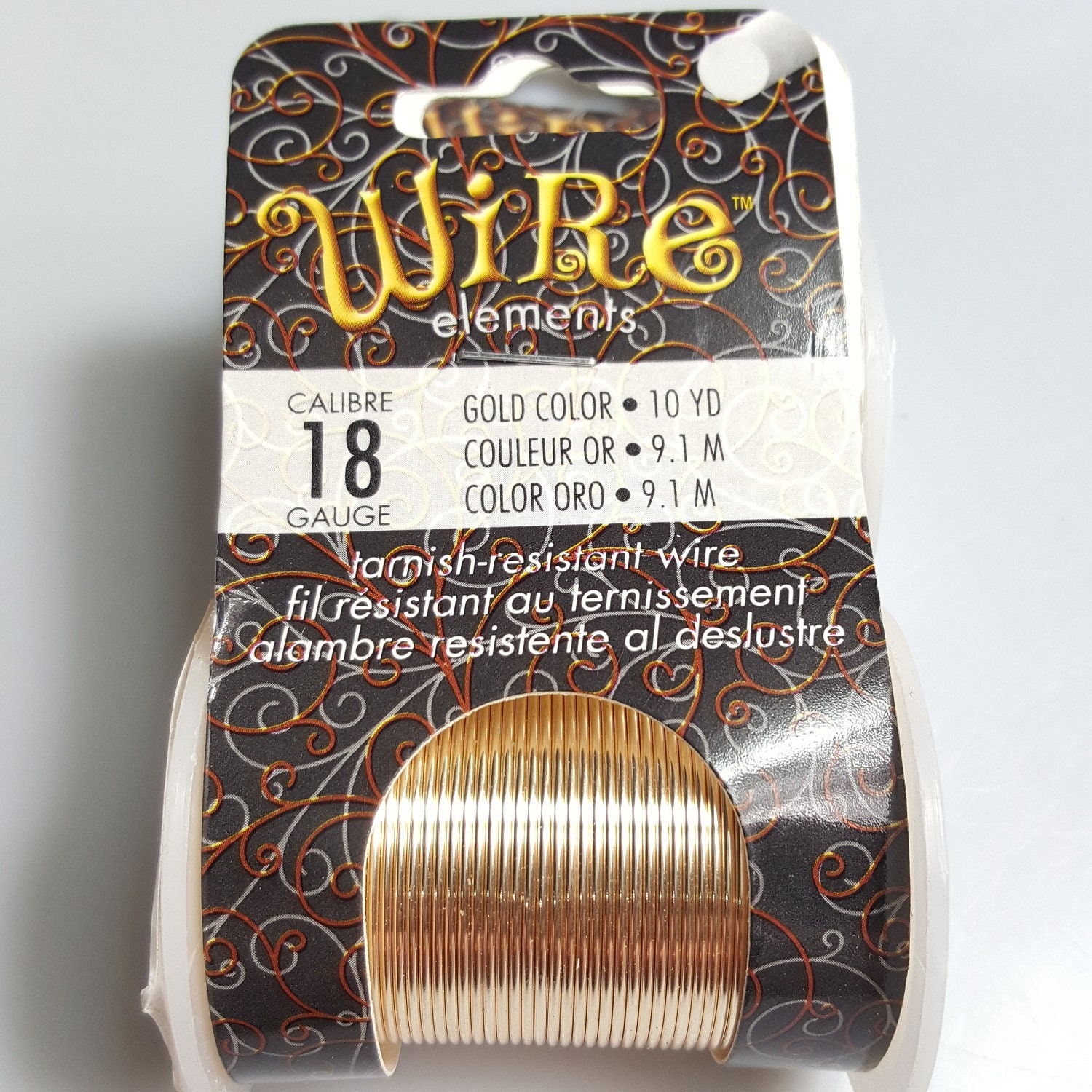 BULK Gold Tone Craft Wire - Tarnish Resistant - 1 Roll 1.5m or 5ft