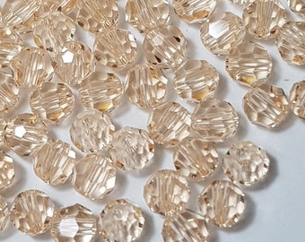 4mm Silk Swarovski Round (5000) Faceted Crystal Beads - Select 20 or 50 Beads