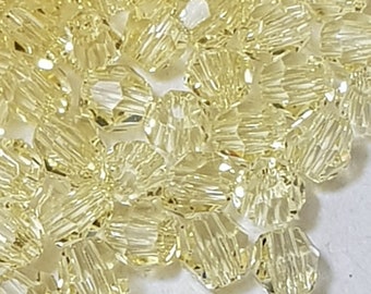 Contas de cristal Swarovski facetadas redondas de 3 mm (5000), Jonquil - selecione 20 ou 50 unidades