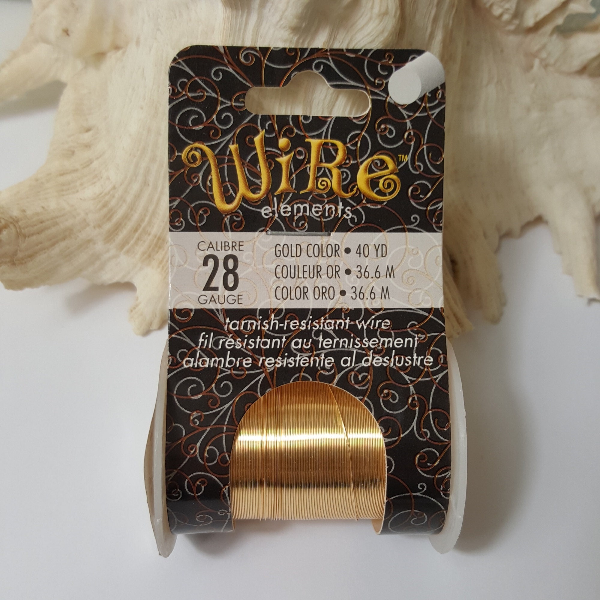 Craft Wire 28 Gauge Wire 65 Feet Spool Non Tarnish Jewelry Wire Crochet Wire  