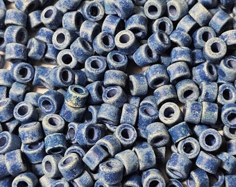 6x4mm Mykonos Greek Matte Ceramic Mini Tube Beads - Select Color and Amount