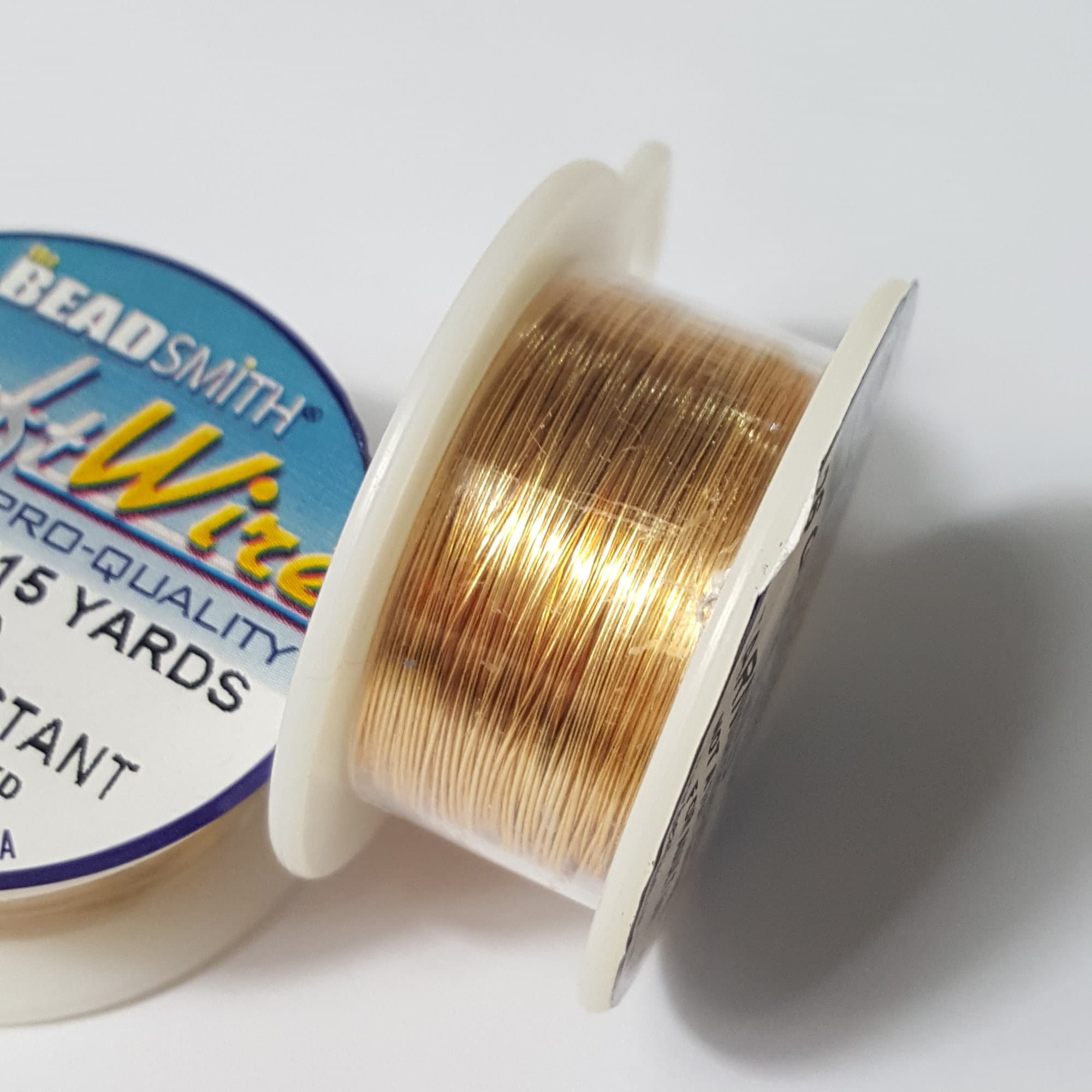 Craft Wire 26 Gauge GOLD PLATED 15 Yards by BeadSmith