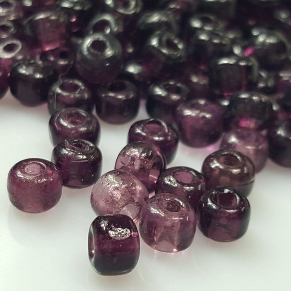 25 5 x 9 mm Czech Glass Roller//Crow Beads Alabaster