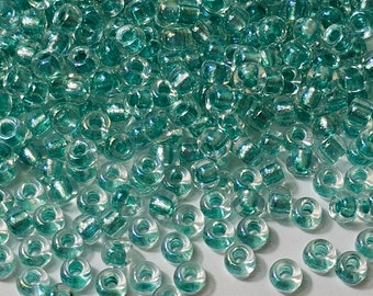6/0 Light Teal Miyuki Japanese Seed Beads, 20 Grams