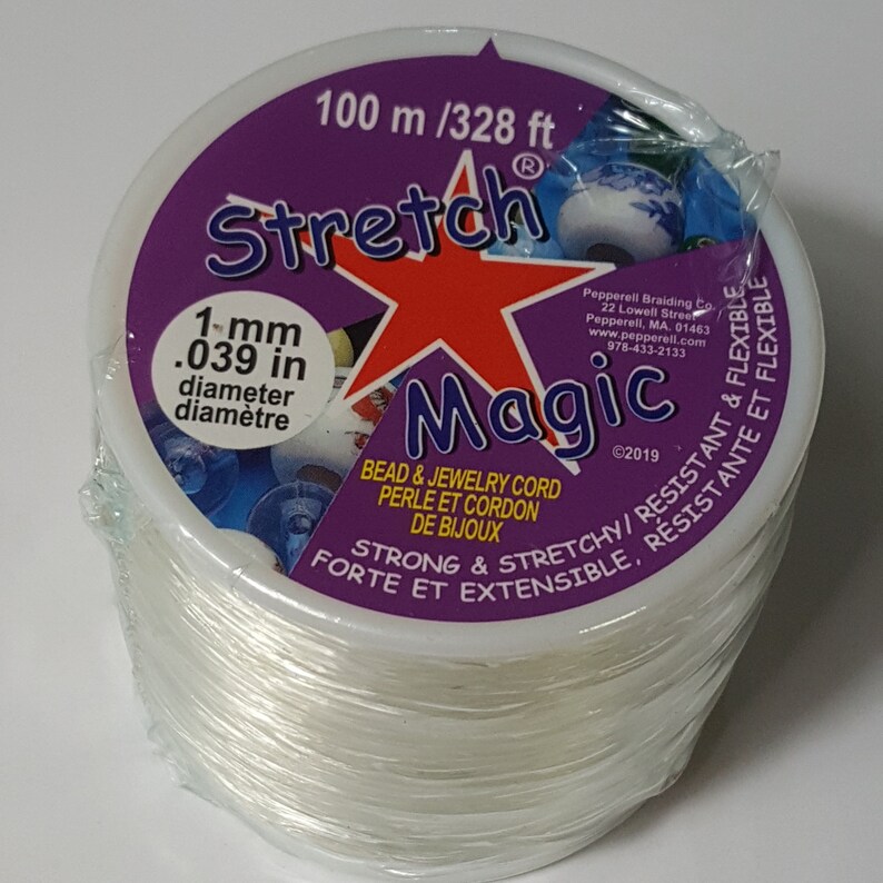 Stretch Magic Clear 1mm Elastic Cord 100 Metre Roll 328 Ft Etsy