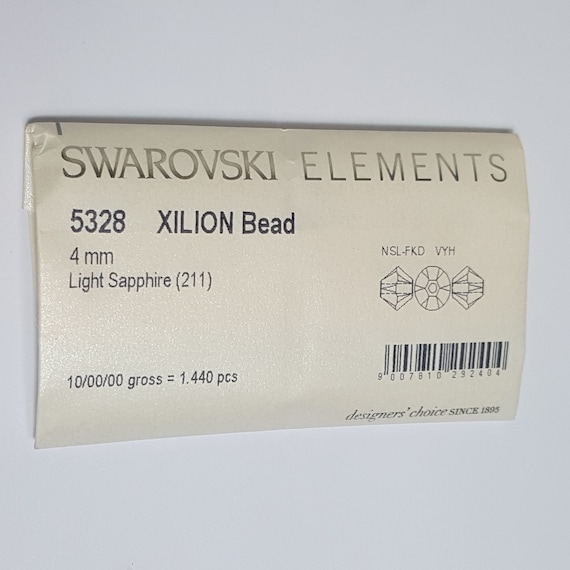 スワロフスキー 4 mm バイコーン ファセット クリスタル ビーズ