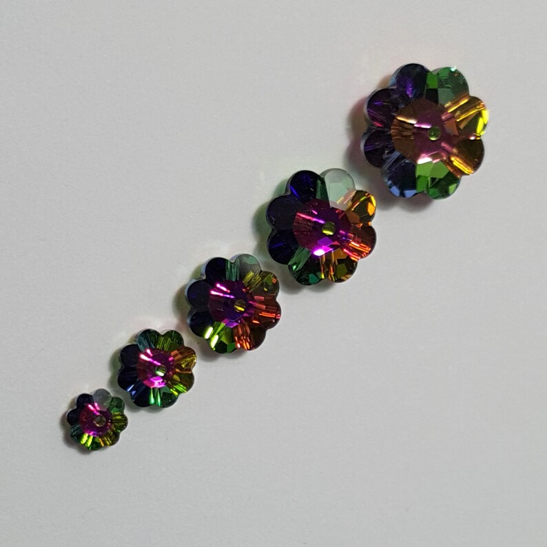 Swarovski Margarita 3700 Crystal Beads 12 Pieces Vitrail Etsy Australia