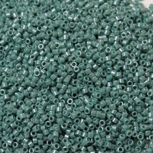 11/0 Miyuki Delica Turquoise Opaque Glazed Luster - 10 Grams