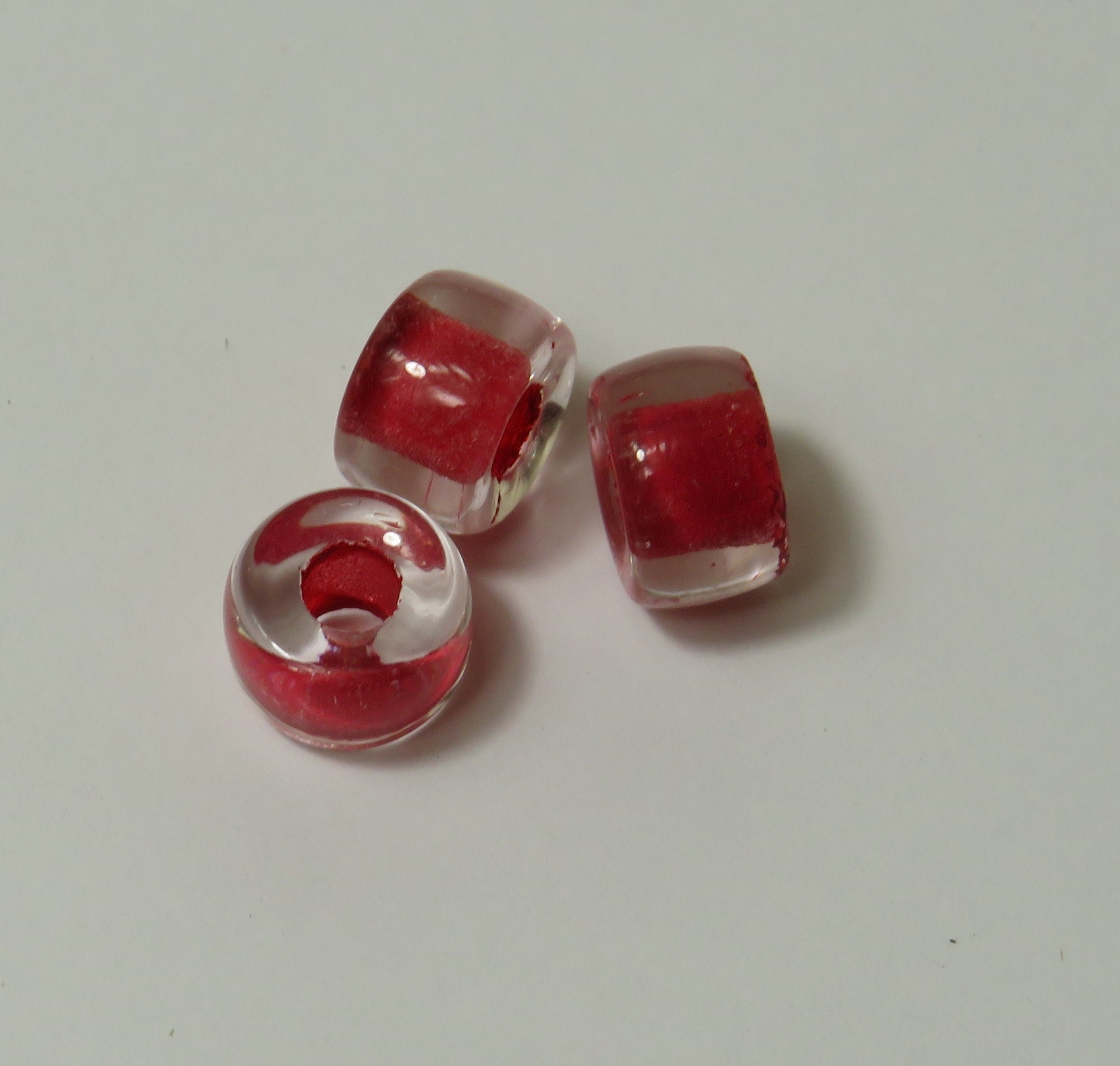 Czech Glass - 9mm Crow Beads - Opaque Red (100pcs) #27814746 100pcs : BeadFX