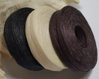 Waxed Linen Thread 4 Ply (0.8mm), 50 Yards - Select Black, Brown or Natural