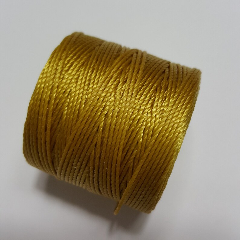 Macrame Knotting Cord Braiding Cord Light Maize Kumihimo S-Lon Bead Cord 77 Yard Spool SLBC-LM Superlon Bead Cord TEX210