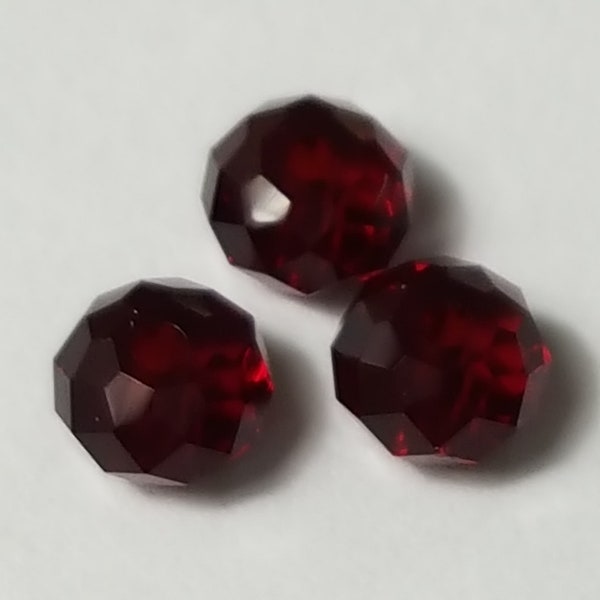 Swarovski 4 mm briolette/rondelle 5040 perles, SIAM - 20 ou 50 perles sélectionnées