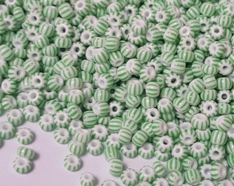 thumbnail image 2 of Miyuki Round Rocaille Seed Beads – Size 11/0, 24g Opaque Light Mint Green (11-3318) 2 of 3