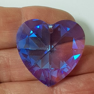 28mm Swarovski Strass Heart 8711 Pendant, Sold Individually - Select Colour