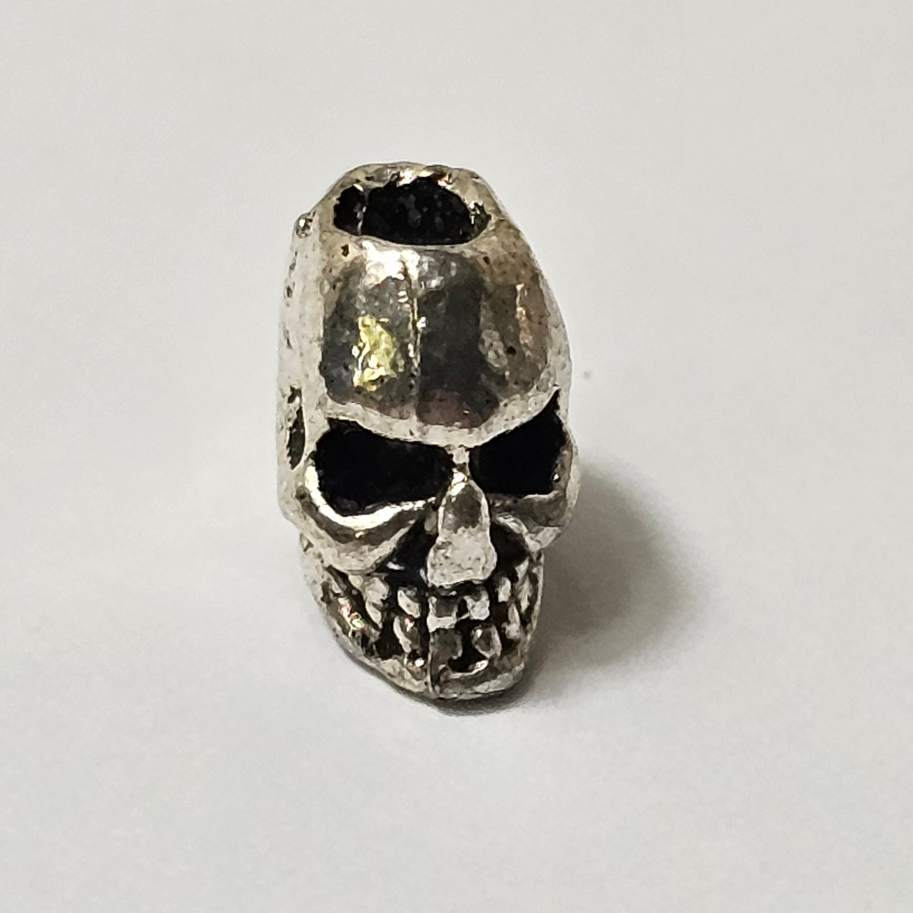 Skull Beads Metal 4/8'' X 3/8'' 
