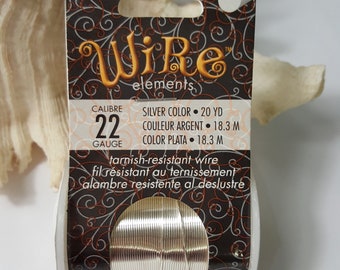 22 Gauge Beadsmith Silver Tarnish Resistant Craft Wire, 20 Yds (18.3m)