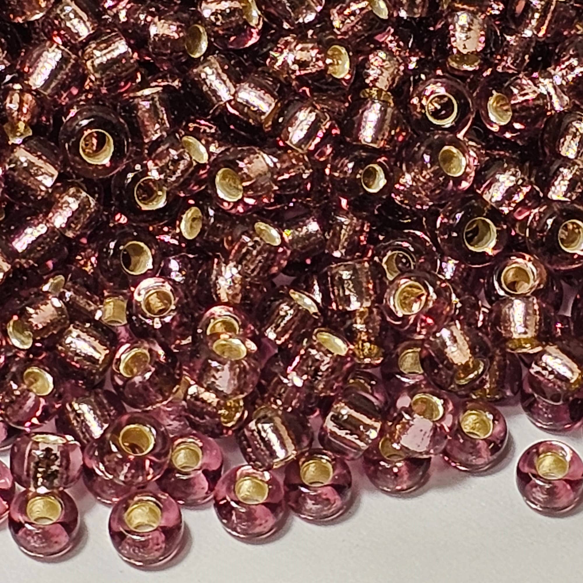 Miyuki Silver Lined Smoky Amethyst #6142 Japanese Glass Seed Beads