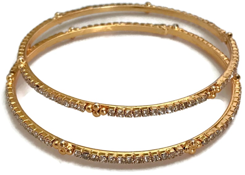 Indian Party wear Jewelry Surbhi ba b047 New Handmade Bollywood Designer 2.6 size White Cubic Zerconia Bangles Set