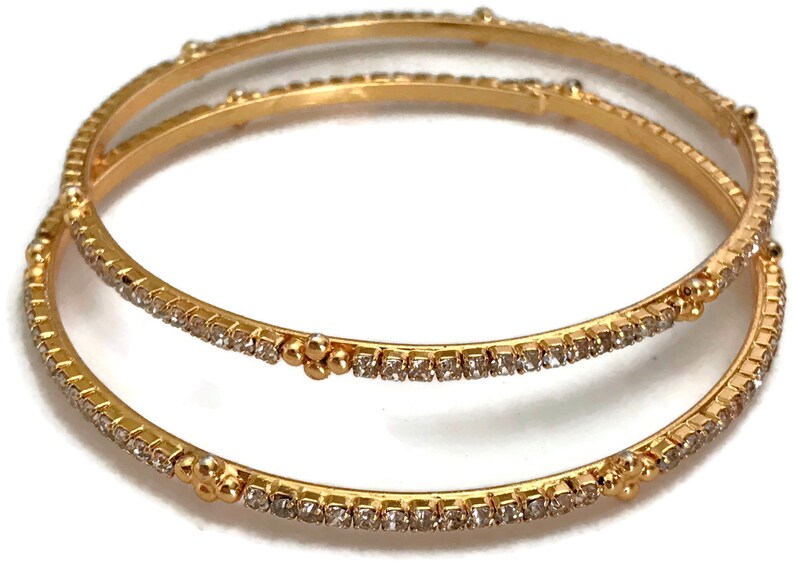 Indian Party wear Jewelry Surbhi ba b047 New Handmade Bollywood Designer 2.6 size White Cubic Zerconia Bangles Set