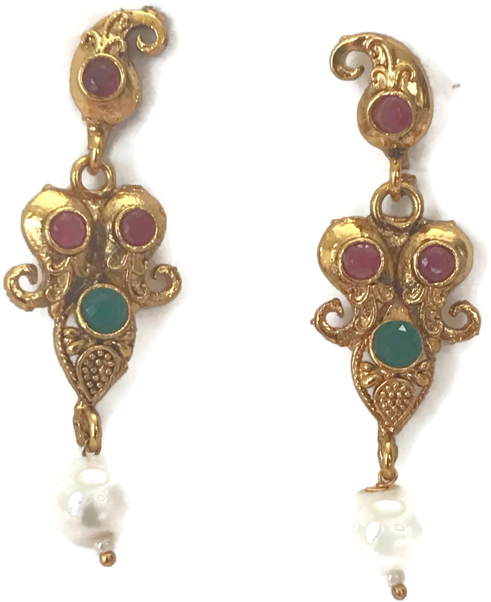 Ea e177  New Bollywood Designer Polki Earring Set Indian Party wear Jewelry.Surbhi