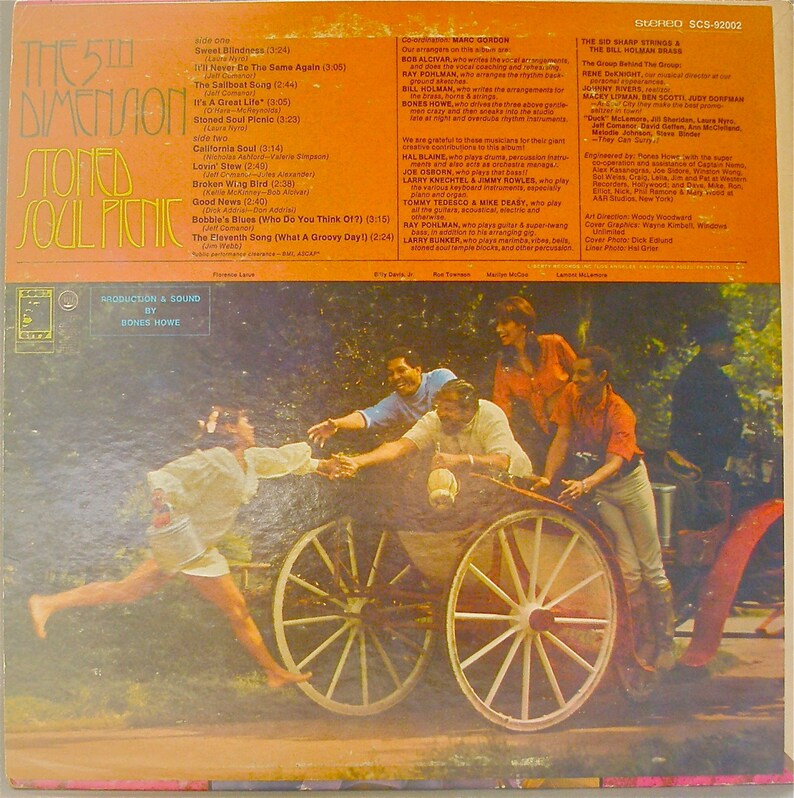 5th Dimension Stoned Cold Picnic 1968 Original Vinyl Etsy