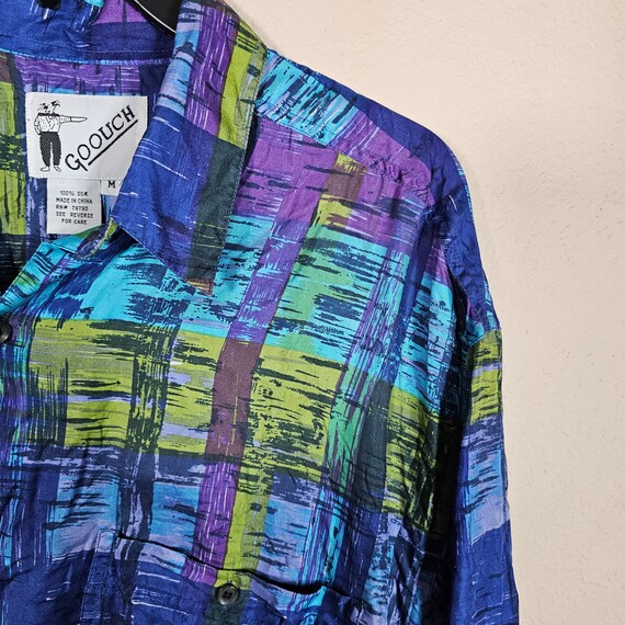 Buy Vintage 90s Goouch Colorful Silk Shirt M Online in India - Etsy