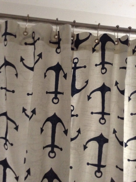 Nautical Extra Wide Long Fabric Shower Curtain Finally A Nautical Extra Wide Long Fabric Shower, Extra Wide Fabric Shower Curtain