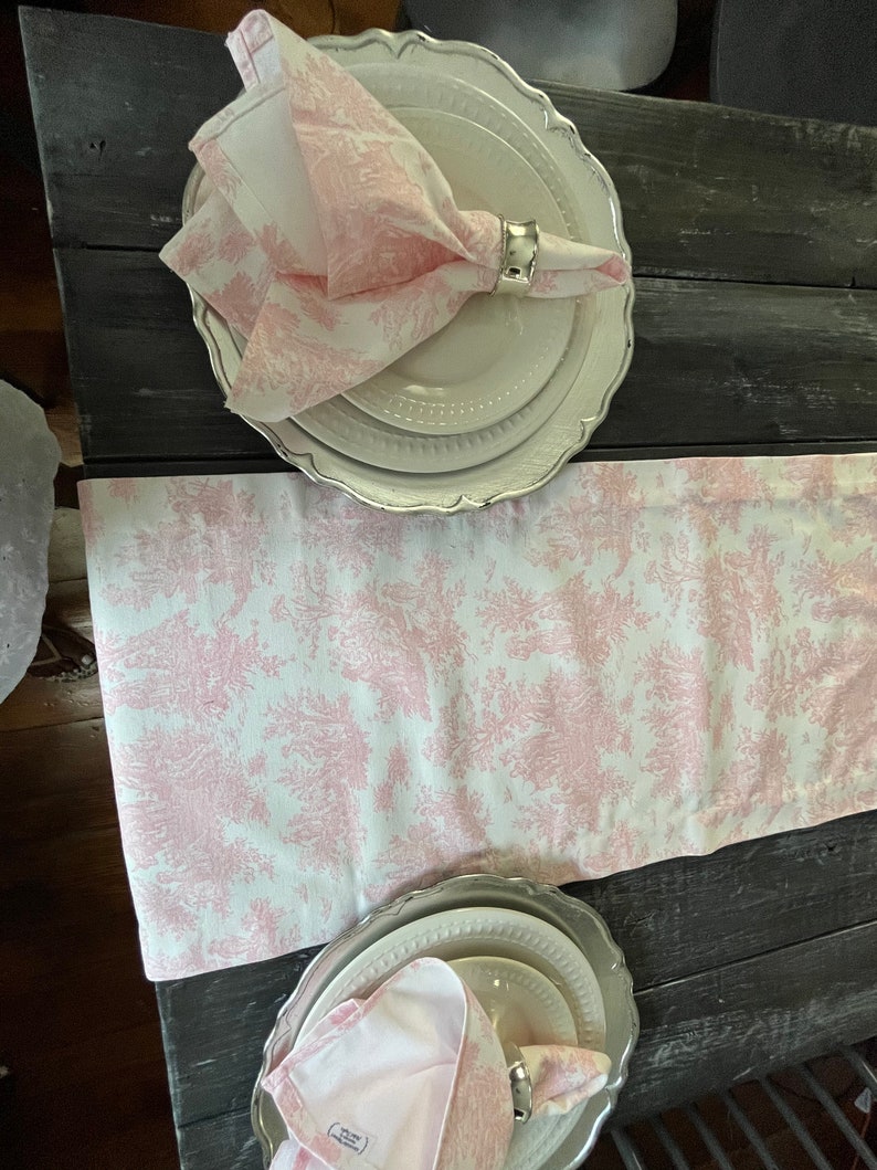 English Country Napkins and Table Runner Sweet Sixteen Etsy
