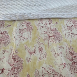 Children Toile Blanket | Baby Toile Blanket | Yellow Toile Blanket | Kids Blanket
