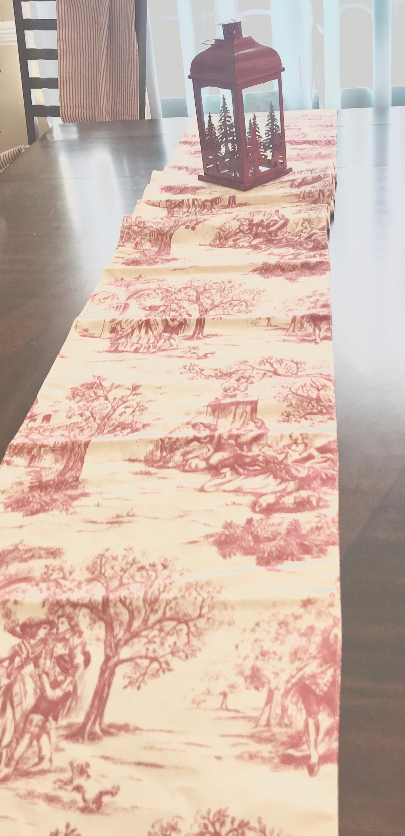 Toile Extra Wide/ Long Table Runner. French Country Runner. Etsy