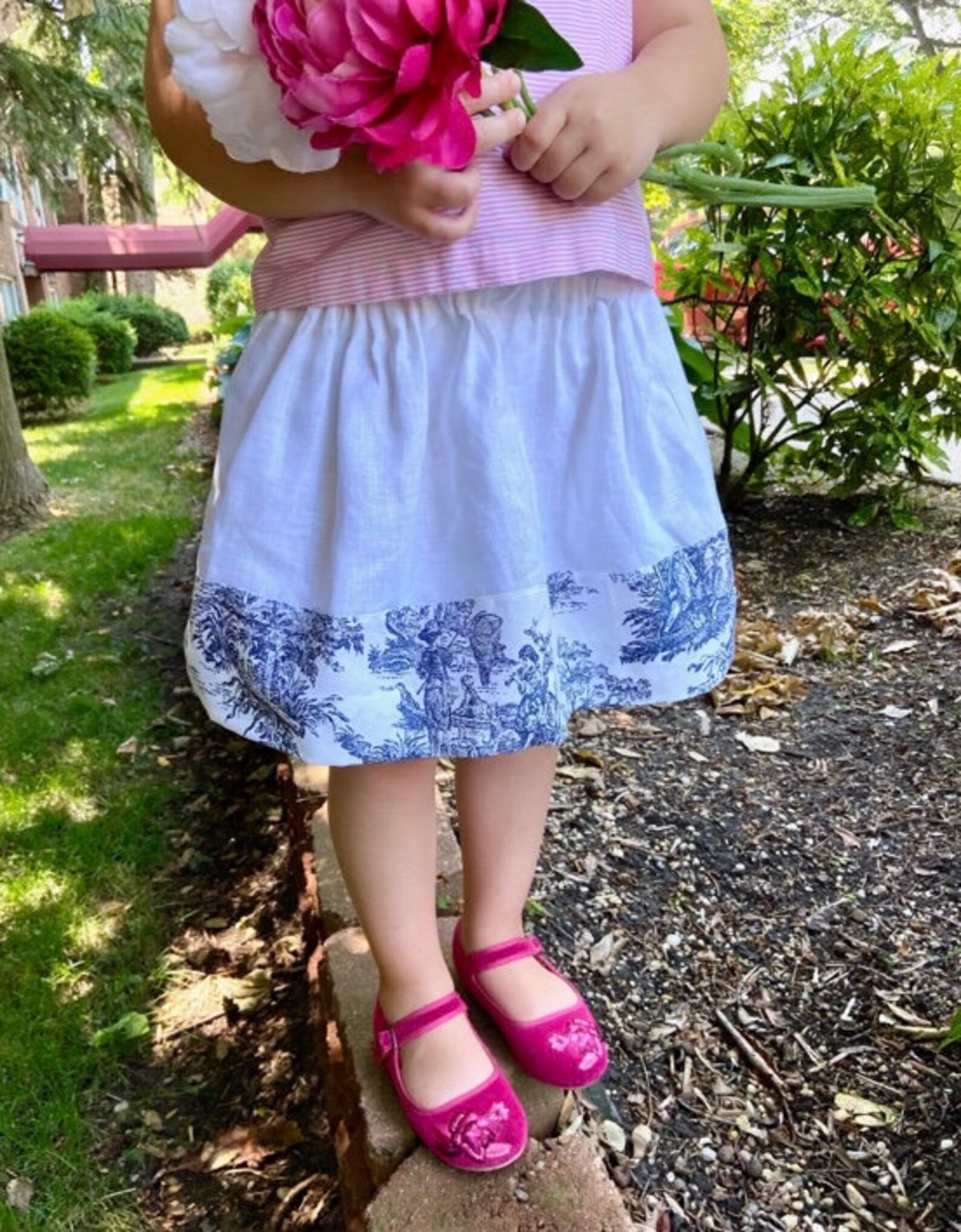 Girls Summer Skirt Girls White Linen SkirtsGirls Navy linen Etsy