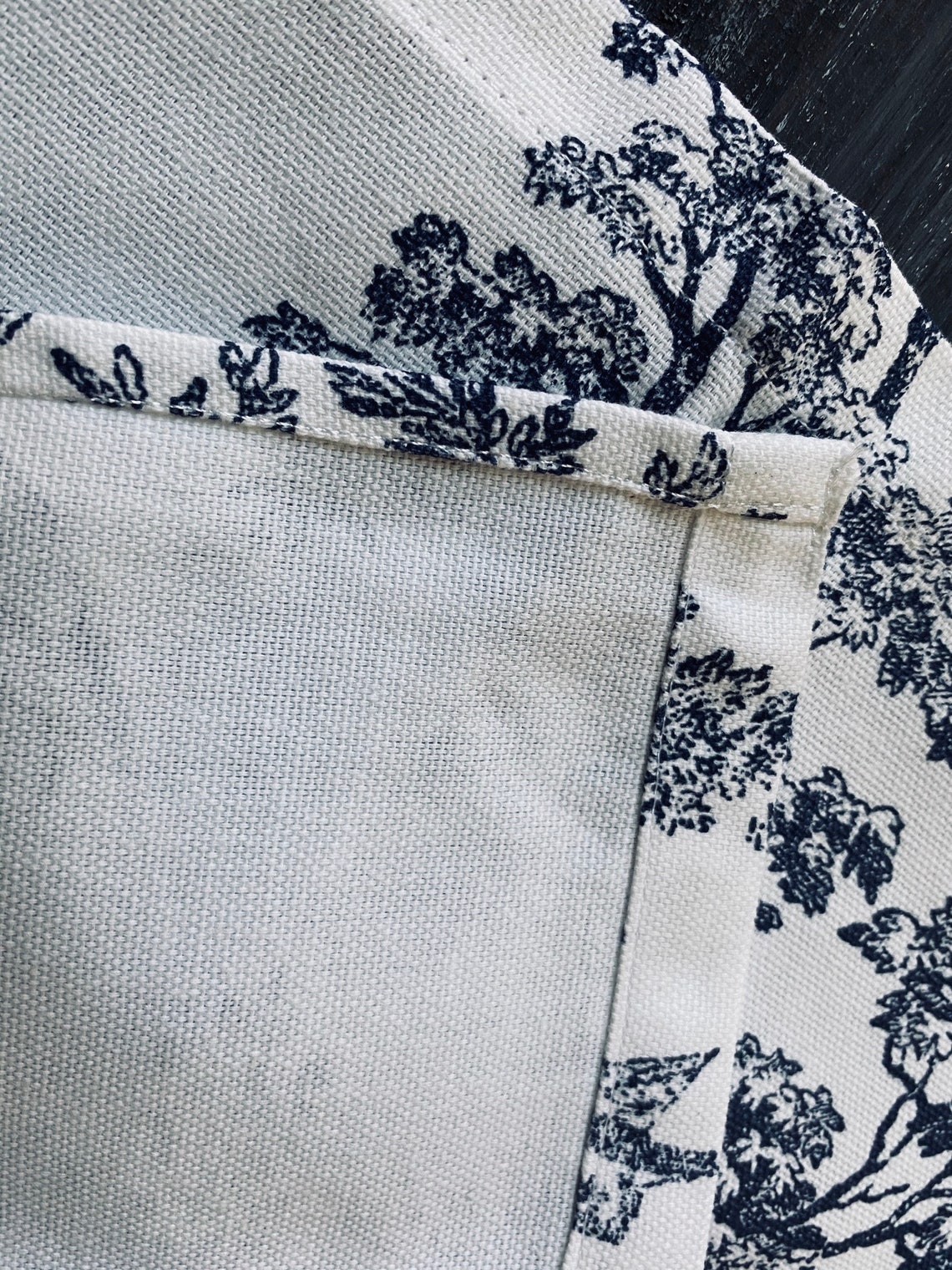 Toile Napkins Navy Cloth Napkins Blue and White Napkins Etsy