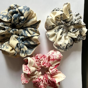 Hair Barrette | Toile Barrette | Toile Scrunchies| Hair Clips| Hair Accessories