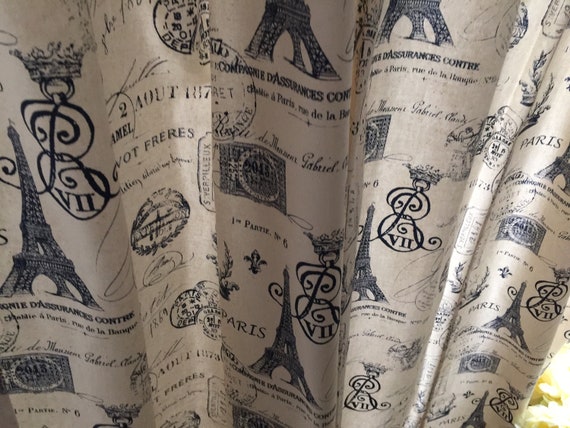 Paris Theme Shower Curtain Black And White Shower Curtain Etsy