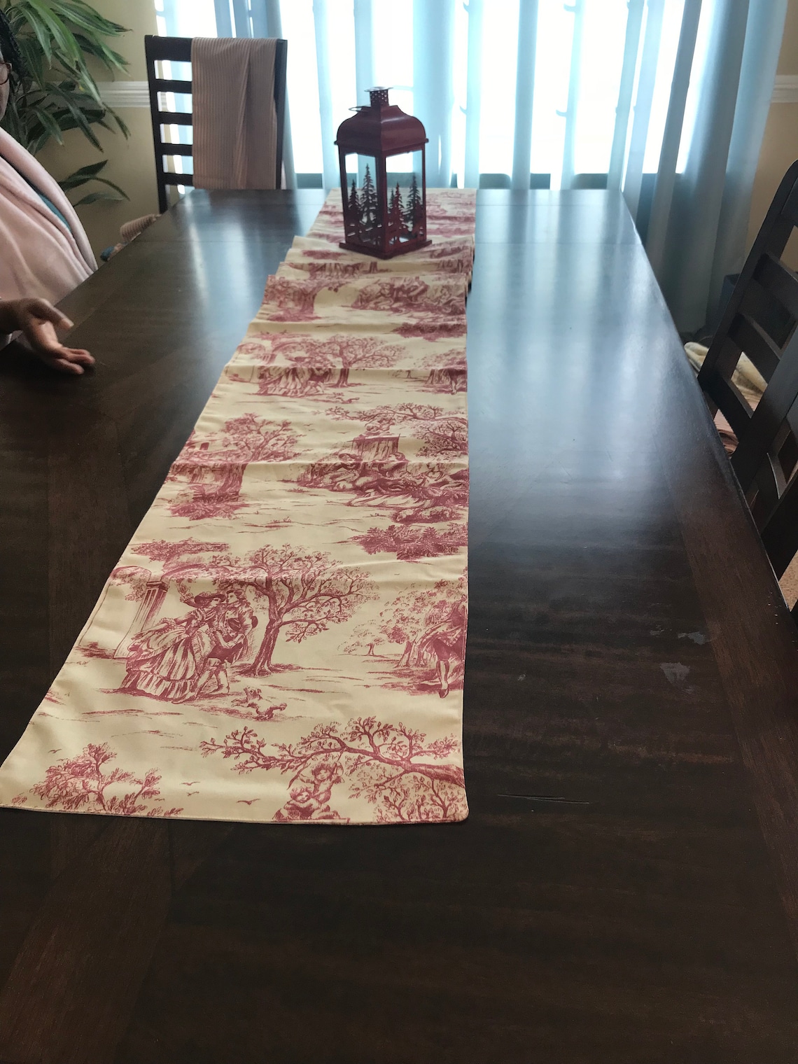 Toile Extra Wide/ Long Table Runner. French Country Runner. Etsy