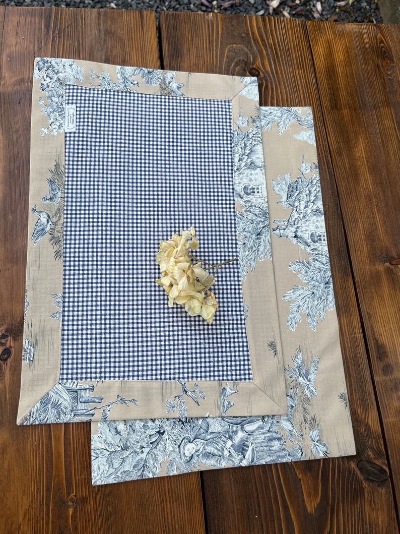 French Country Placemats Farmhouse Placemat Hanukkah Etsy