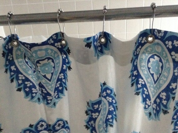 Handmade Extra Long And Wide Premier Print Damask Shower Etsy