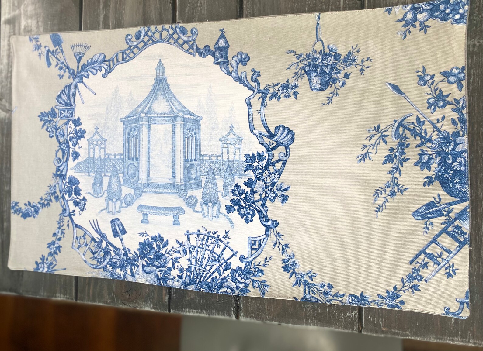 Toile Placemats Blue Placemats French Country Placemats Etsy