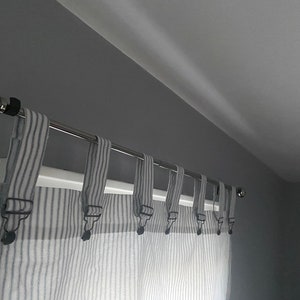Ticking Valance | Cafe Curtain| County Curtains | Cottage Curtains | window Valance |Farmhouse Curtain|FrenchCountry curtain