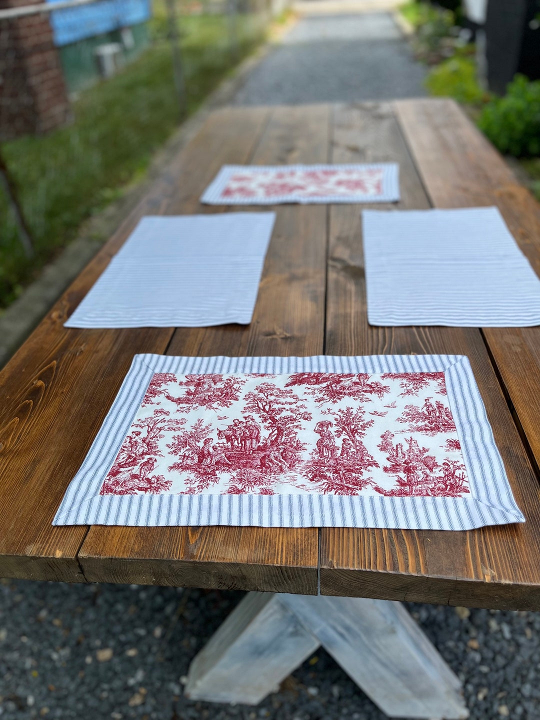 Tole Placemats Reversible Placemats French Country Placemats Farmhouse