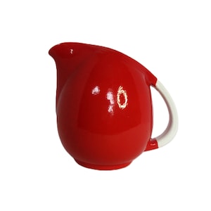 Halls Superior Quality Kitchenware Superior Pitcher Small Red Pitcher Ceramic Vintage Pitcher Art Deco Pitcher