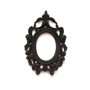 Ornate Oval Frame Vintage Picture Frame Wall Art Frame Victorian Style Brown Filigree Frame