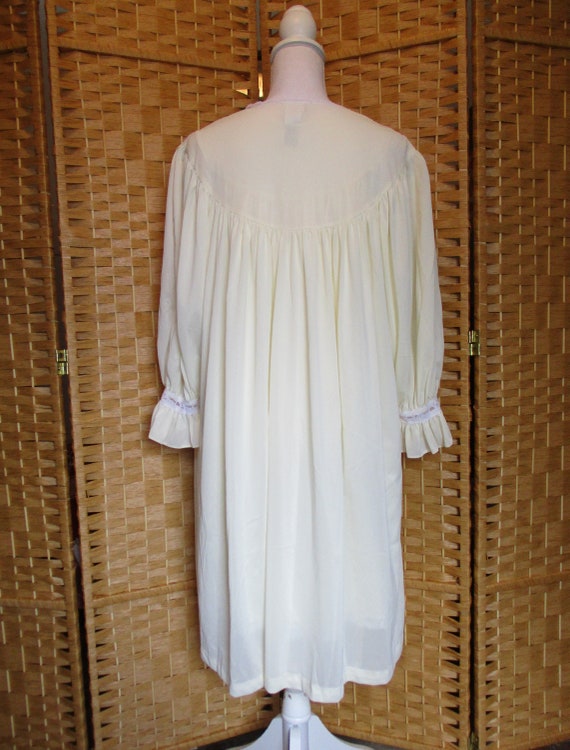 Eve Stillman Nightgown Set Vintage Peignoir Ivory… - image 5