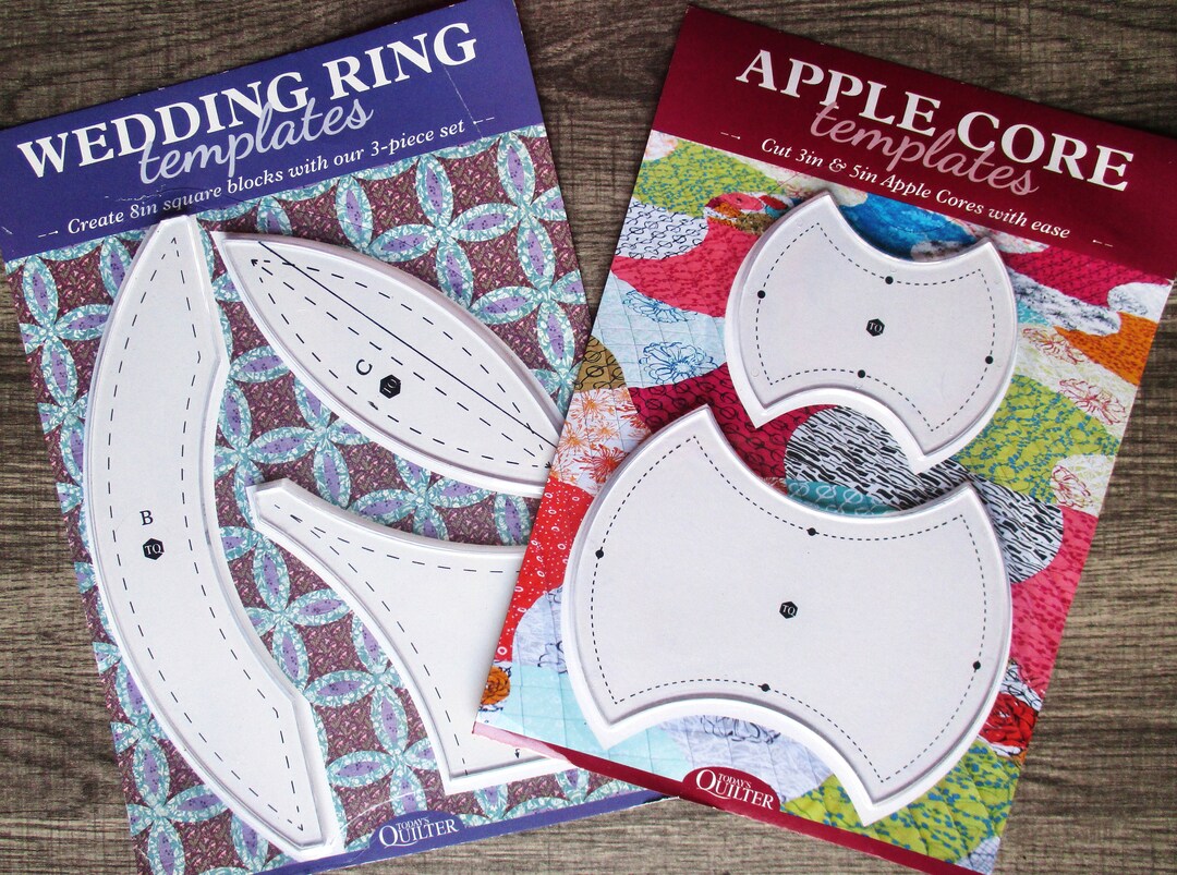 Today #39 s Quilter Templates Acrylic Wedding Ring Templates Apple Core Today #39 s Quilter Templates Acrylic Wedding Ring Templates Apple Core