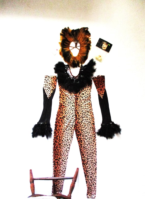 1980's Adult Leopard Costume Women's Vintage Rocke